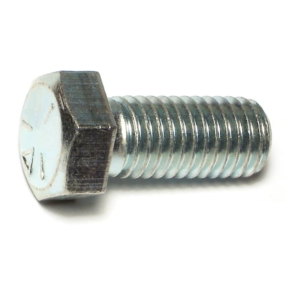 Midwest Fastener Grade 5, 9/16"-12 Hex Head Cap Screw, Zinc Plated Steel, 1-1/4 in L, 4 PK 63142 - main